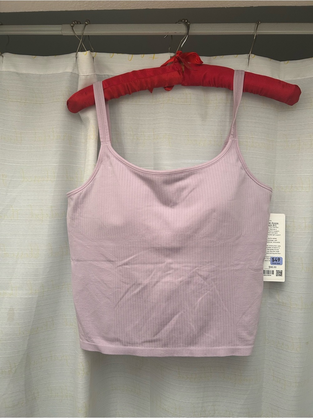 Lululemon NWT Lavender Ribbed Cami & Shorts Set - Picture 2 of 7